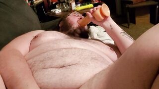 BigSquatchy goes wild with toys and fucks like a bear in homemade HD video