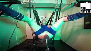 Axel Abysse's Bondage & Hardcore Solo Masturbation with Dildo Toy
