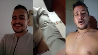 Watch Christian_col's uncut solo session as he pounds a hairy Latino's ass in the bathroom