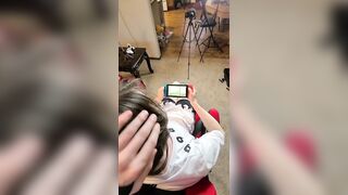 Femboy Gamer Male gives a wild hand job to his gamer buddy while gaming on Nintendo Change