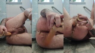 Blazindragon420's tight ass gets stretched by a fake dick in hot HD action