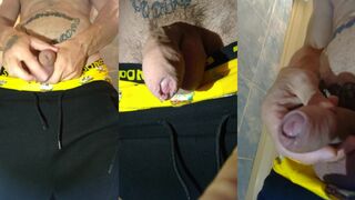 Jeorje Aleksander films raw uncut penis fucking in close-up view