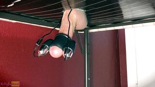 Watch as a kinky group of guys go wild with Electro-hitachi, milk table, and toys in this intense cum-filled Throbbing