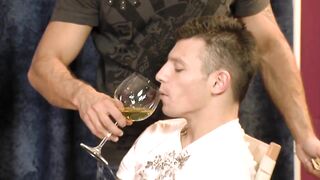 James Jones teaches hot young stud how to handle a big hard cock