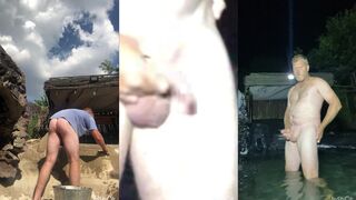 Blonde hottie Nudefantisynaked gets a hard cock in his ass & then swims with a big load of hot jizz