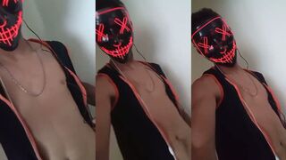 RealSonGosku's Masked Solo Session: Cumshot, Handjob, and Gey Sex Uncensored!