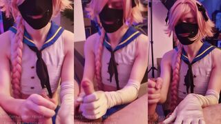 NagisaIf gives a hot handjob before masturbating with a hot load