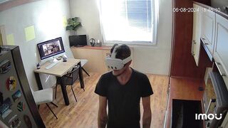 Watch as young dude gets boned on kitchen counter by Scoout007's mask