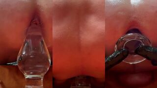 Orifice Obsessions goes hardcore with a massive butt plug ramming in close-up