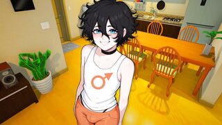 My best moments with my favorite femboy - uncensored hentai game with big ass cosplay lad