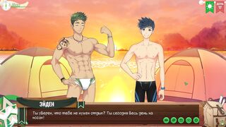 Urik2002, the cutest teen in town, indulges in a steamy hentai game with his muscular friends