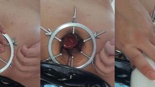 Watch me stretch out my ass with a kinky Asian toy - up close and personal!