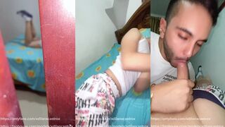 Stepdad takes a wild ride on his son's boner and guzzles his pop-shot