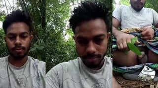 Watch me jerk off with my hands in the wildest forest orgy ever!