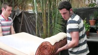 Watch this amateur dude take a hard deep dicking in his ass and get his dick filled with hot, steamy jizz