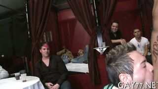 Watch this hot stripper take on a massive cock and get his meaty ass pounded hard