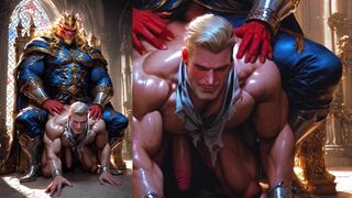 Real Fantasy & I engage in steamy Castle Hentai action in Scotland