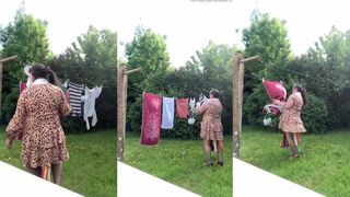 Get ready to strip and take my laundry in a leopard-print sundress!