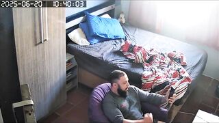Enjoy the view of a hot guy getting down and dirty with himself in the bedroom