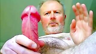 Jean-François enjoys a steamy solo session with a hot load of jizz