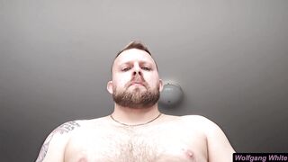Watch your first-time roomie moan in pleasure as he destroys his hairy hole with his first-class moves!