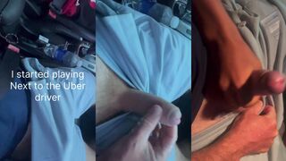 Young Uber driver gives senior mil a helping hand in public while he milks his big cock