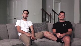 Ryan Pitt & Max Jay get wild with a big-dicked straight guy in a steamy red-hot anal orgy