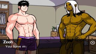 Jummy and rock-hard ass to mouth action with toon from the game - Homo action!