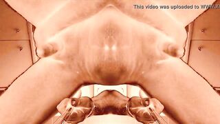 Soloboy artistically wanks off until he cums hard