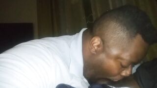 Hot Kenyan amateur gets a cum surprise in her mouth