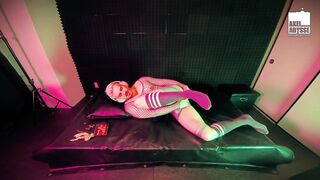 Tattooed Hairy dude Taunts Crevice with fruits & dominates in HD