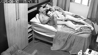 Secretive security cam caught everything - hot first time anal, blowjob, and bareback action!