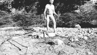 Naturist massage in the gorge - public beach with a twist!