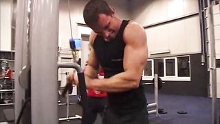 Kamil Exercise Part 1: Hunk's hairy twink gets a workout from his horny friend