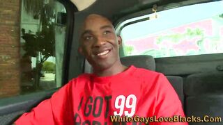 Amateur ebony Dinky Deepthroats in Public with Intense Interracial Action