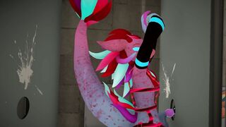 Furry furry gets his hole drilled in VR chat with ToasterBottom