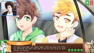 KuroTsubassa's camp buddy, Hiro, goes wild with romantic anime boy sex