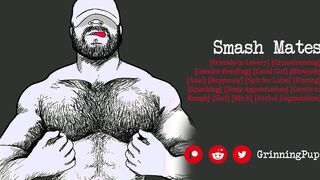 Grinning Pup's English Roomie Dares You to Wear His BFF Undies for a Kinky Solo Session