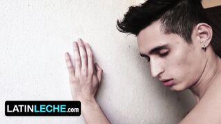 Mexican Leche's first time: employee's young man meat takes care of by his hot son-in-law