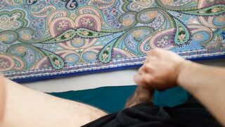 ThepanSexualPrince: Dirty talk, need, and handjob through the pants with messy converse!