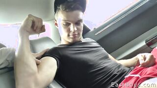 Hot European babe Petr Brada gives a hot rubdown and handjob to a straight guy in uncut POV video