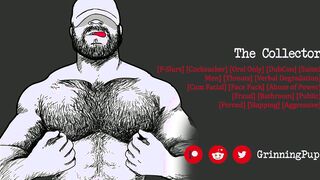 Grinning Pup's filthy talk and blowjob instructions will turn you into his faggot cocksucker at work